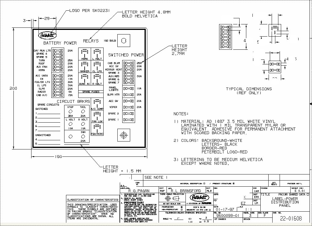 Download Peterbilt 348 electrical wiring Schematics manual – Workshop